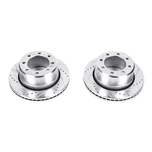 Power Stop Rear AR8374XPR Drilled & Slotted Rotor Pair For Dodge Ram 2500 2009-2010, Dodge Ram 3500 2009-2010, Ram 2500 2011-2023, Ram 3500 2011-2012 [Model Specific]
