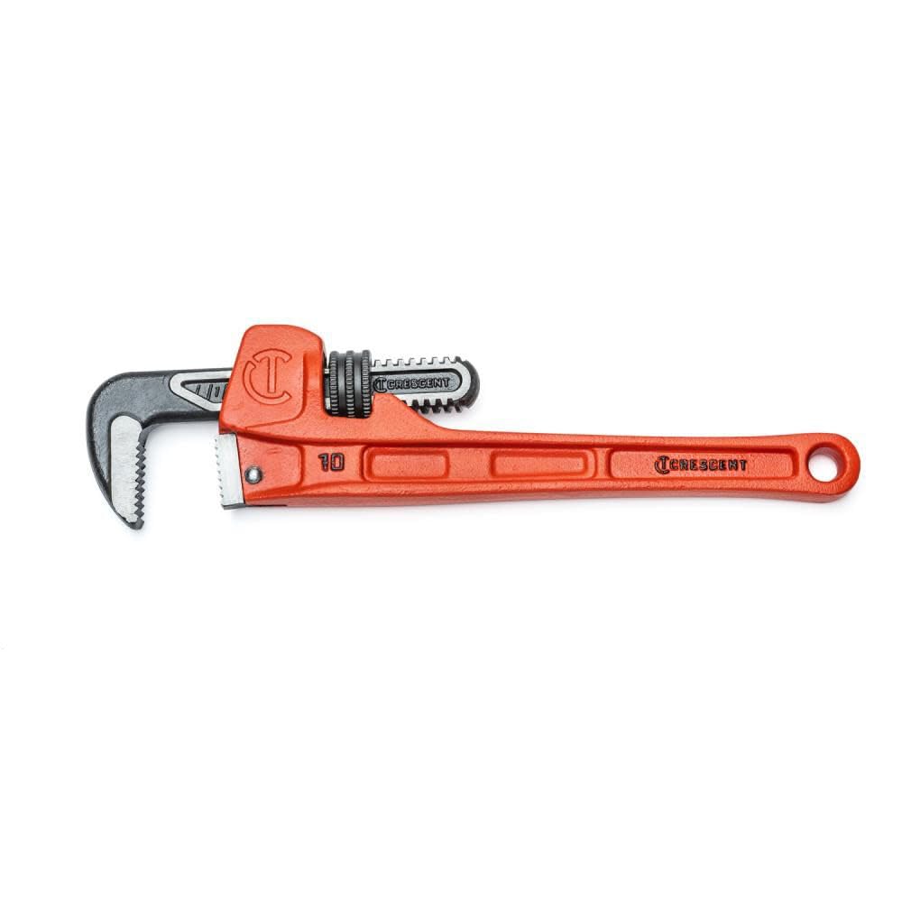 Crescent 10" Slim Jaw Cast Iron Wrench - Heavy Duty Plumbing Tool for Home Improvement & Repair - CIPW10S
