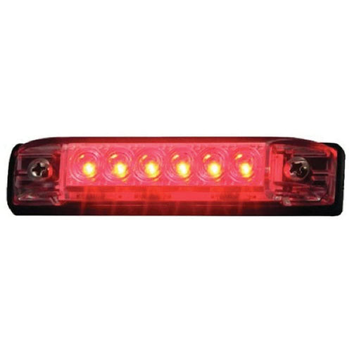 LED Slim Line Utility Strip Lights T-H Marine, 4" - Red LED-51803-DP