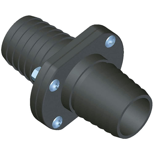 T-H Marine Inline Scupper Double Barb Check Valve - 1-1/8" - Black
