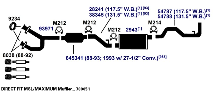 Exhaust Tail Pipe AP Exhaust Products 54787