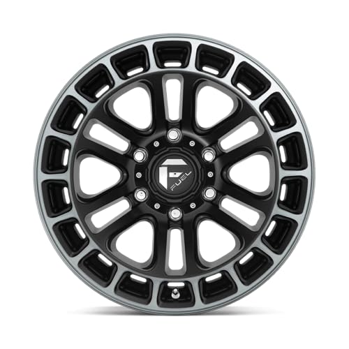 D720 FUEL OFF-ROAD HEATER 20X10, 6X5.5, 4.79, -18mm MATTE BLACK DOUBLE DARK TINT MACHINED - D72020008447