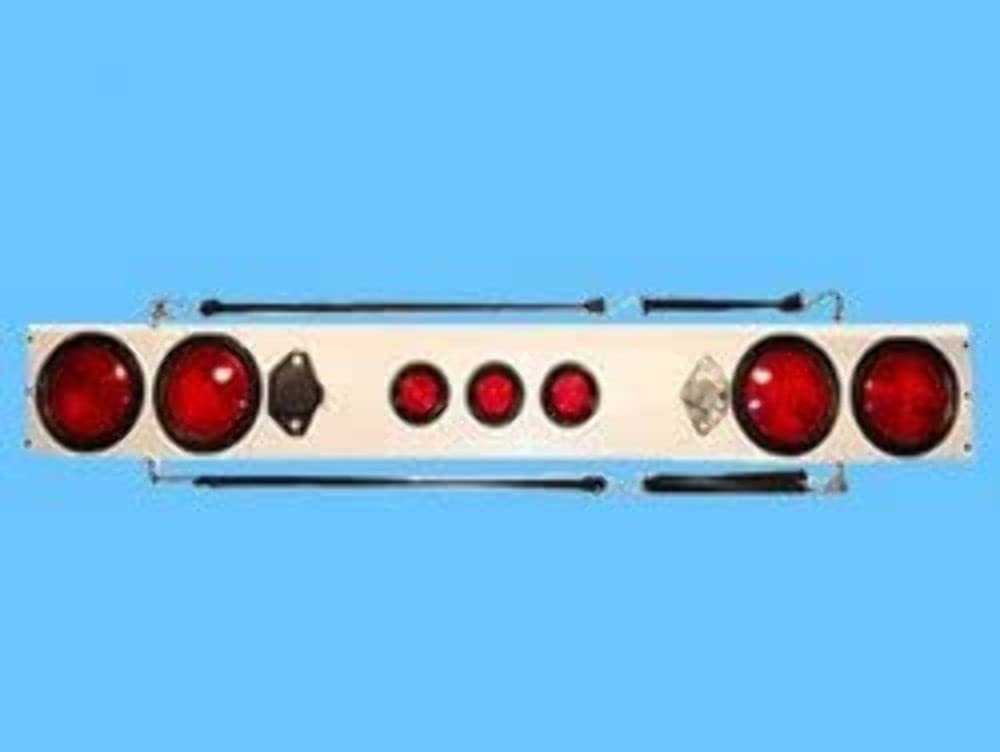 48" Custer WP48R Round Lights, 4 & 7 Pin Connection, White Light Bar