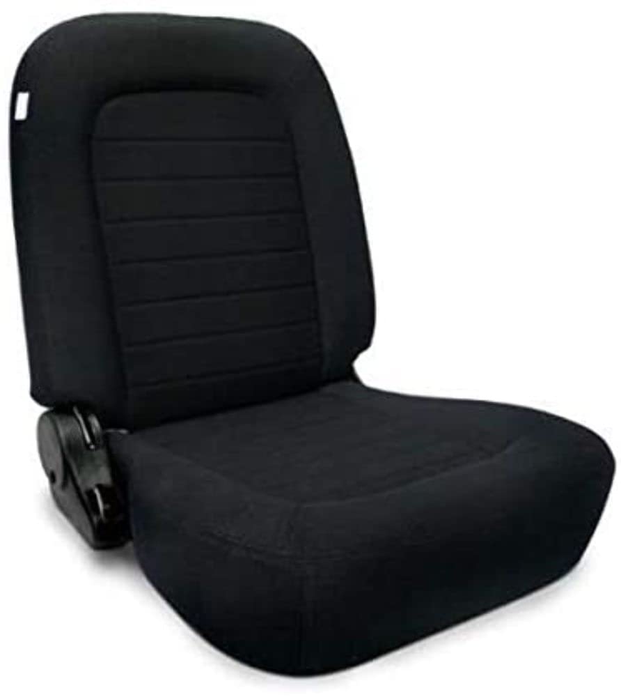 Black Velour Racing ProCar by Scat Classic Low Back Recliner Right Seat 80-1550-61R