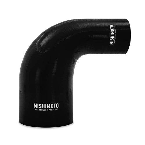 Mishimoto 90-Degree MMCP-R90-2540BK Silicone Transition Coupler, 2.50" to 4.00", Black