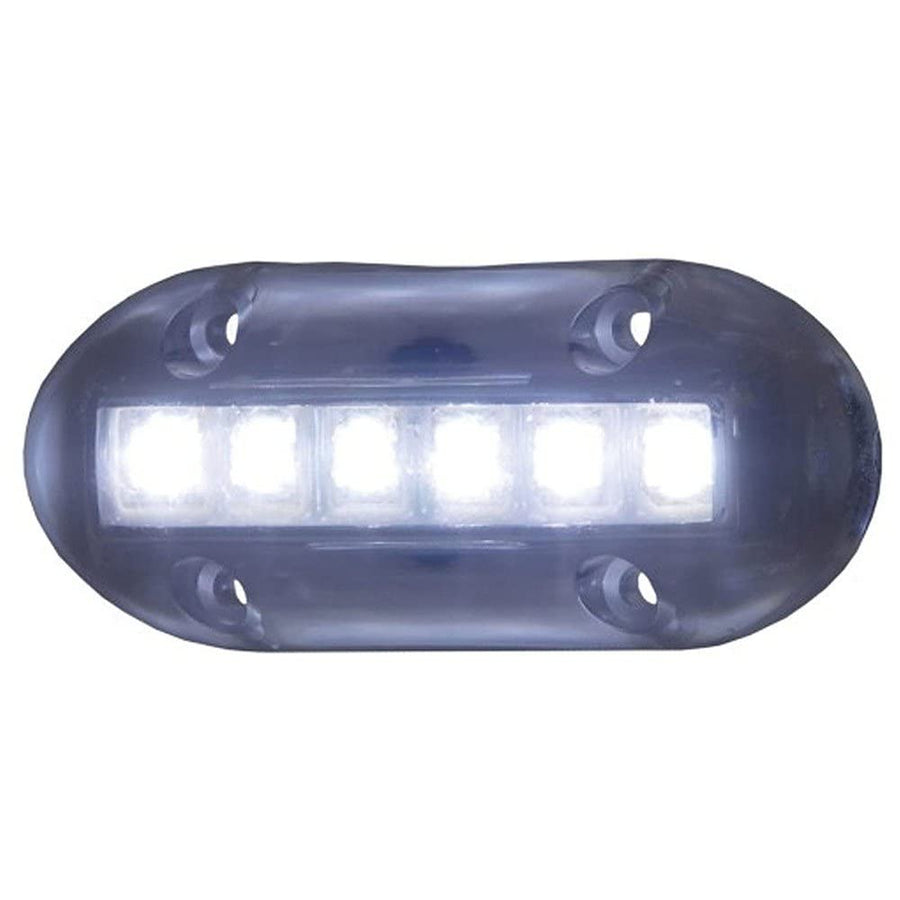 T-H Marine Underwater High-Intensity LED Boat Lights - Waterproof Surface Mount Lighting for Night Fishing & Recreational Use - 180 Lumens, Long Life, Low Power Draw - White Light
