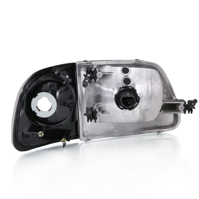 1997-2003 Ford F-150 ANZO (111438) Clear Crystal Headlight With Parking Light G2