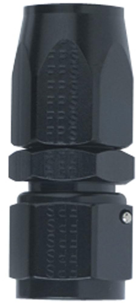 Fragola 100108-BL Performance Systems #8 Straight Power Flow Hose End Black