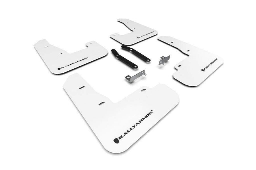 Rally Armor UR Black Mud Flap with Silver Logo FITS 2019+ Hyundai Elantra N Line MF59-UR-BLK/SIL