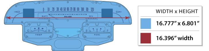 1958 Chevy Impala Dakota Digital Retrotech Dash Gauge System RTX-58C-IMP-X