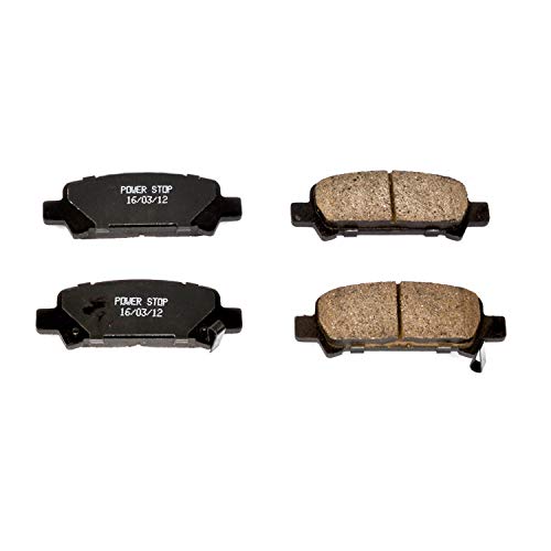 Power Stop Z16 16-770 Evolution Rear Ceramic Brake Pads For Subaru Baja, Subaru Forester, Subaru Impreza, Subaru Legacy, Subaru Outback [Model Specific]