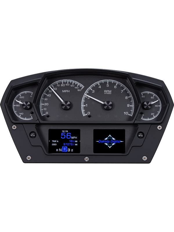 Dakota Digital HDX-2100-K Black Alloy Universal Competition Analog HDX Gauge Instruments System