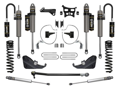 2023-2025 Ford F-250/F-350 Super Duty 4WD, ICON Gas, 4.5" Lift, Stage 4 Suspension System
