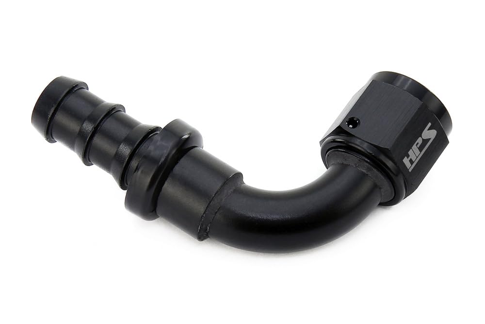 90 Degree HPS Performance -12 Push-On Aluminum AN Hose End, 150-9012