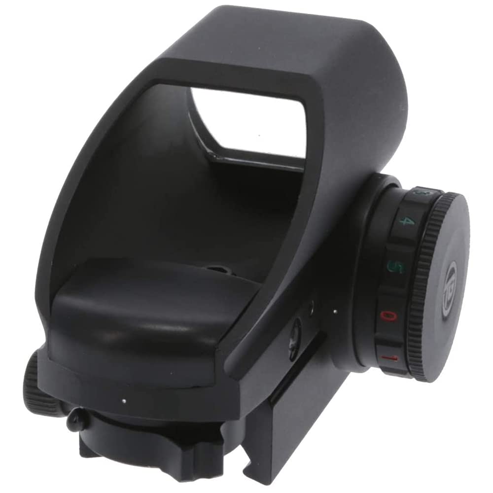 TRUGLO Dual-Color Tru-Brite Red Dot Multi Reticle Black , 1x34mm