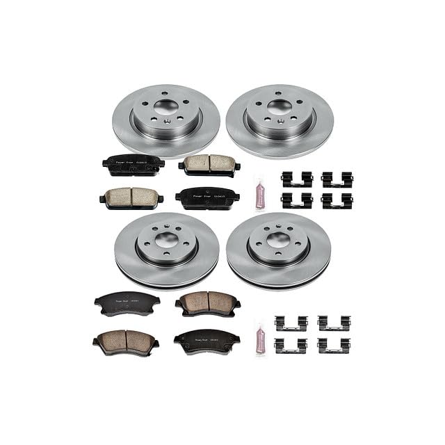 Power Stop KOE5551 Front and Rear Replacement Brake Kit-OE Brake Rotors & Ceramic Brake Pads For Chevrolet Cruze, Chevrolet Sonic [Model Specific]
