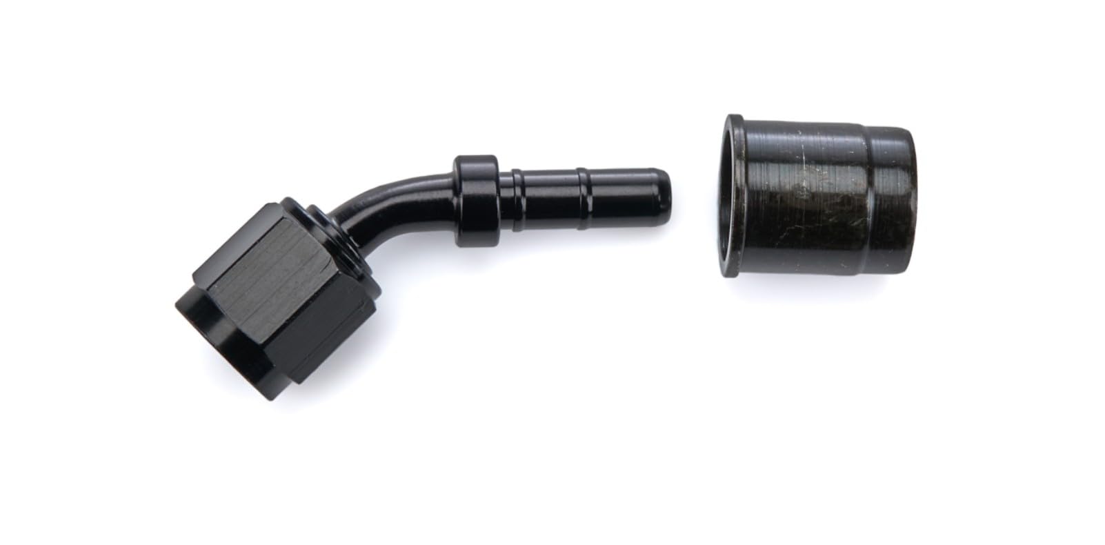 Fragola Sport Crimp Hose End (#4 X 45 Non Swivel) 3104504