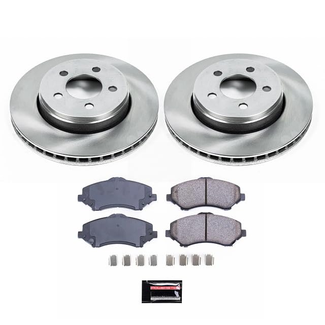 POWERSTOP Autospecialty KOE1631 Front Replacement Brake Kit-OE Brake Rotors & Ceramic Brake Pads For Dodge Nitro 2007-2011, Jeep Liberty 2008-2012 [Model Specific]