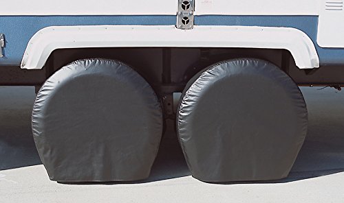 ADCO Black 3977 BUS Vinyl Ultra Tyre Gard Wheel Cover, (Set of 2) (Fits Tire Diameter 40"-42")