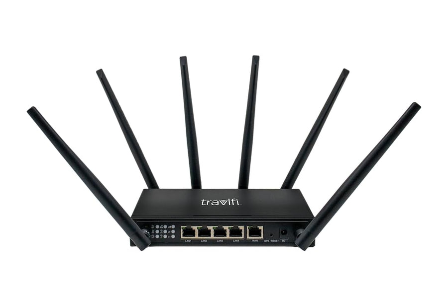 JourneyXTR LTE TravlFi RV WiFi Router | RV Internet with Multiple Networks, Pay As You Go and No Contracts | Internet for Motorhomes and Camper Trailers