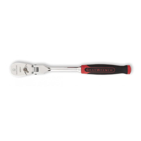 120XP™ GEARWRENCH 1/4" Drive Dual Material Flex Head Teardrop Ratchet 8" - 81009P