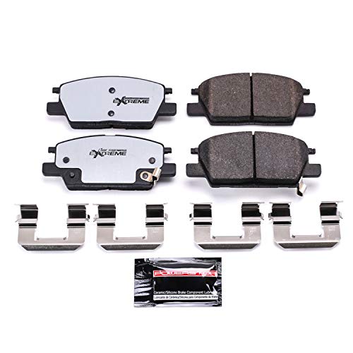 Power Stop Z36 Truck & Tow Front Carbon Fiber-Ceramic Brake Pads with Hardware