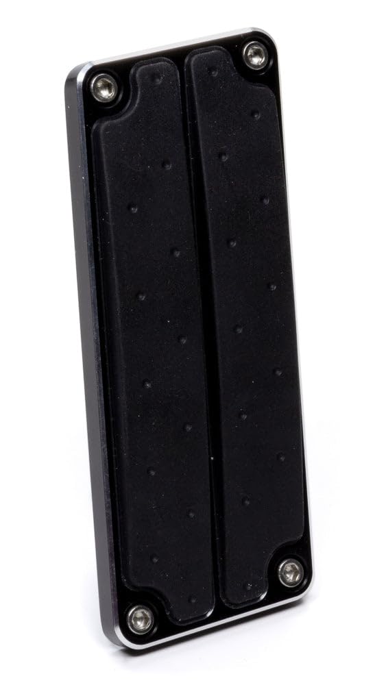LOKAR Drive-by-Wire Clayton TA-206-DBW Pedal pad Black with Rubber Insert, 1 Pack