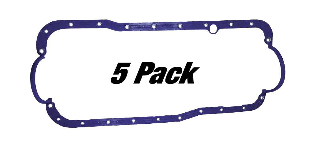 Oil Pan Gaskets Moroso 93181, Fits Small Block Ford 351W, Late Model, Pack of 5