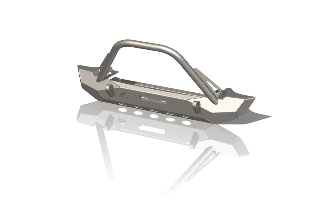 Midwidth Pyro Front Bumper - Flat Top Stinger compatible with Jeep CJ/YJ/TJ