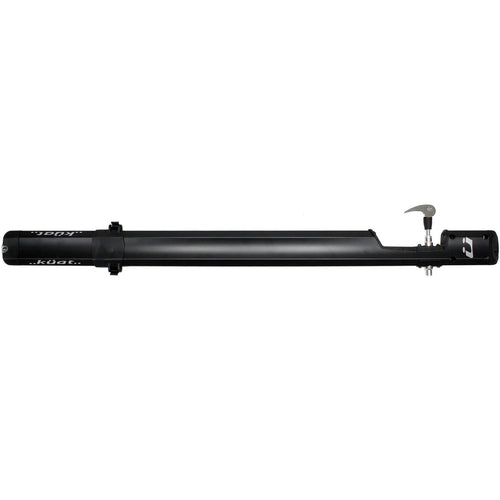 KUAT Fork Mount Trio Carrier | Secure Durable Bike Roof Rack with Integrated Cable Lock & Sliding Rear Tire Strap - 1 Bike Capacity | Adapters Included, Black & Silver