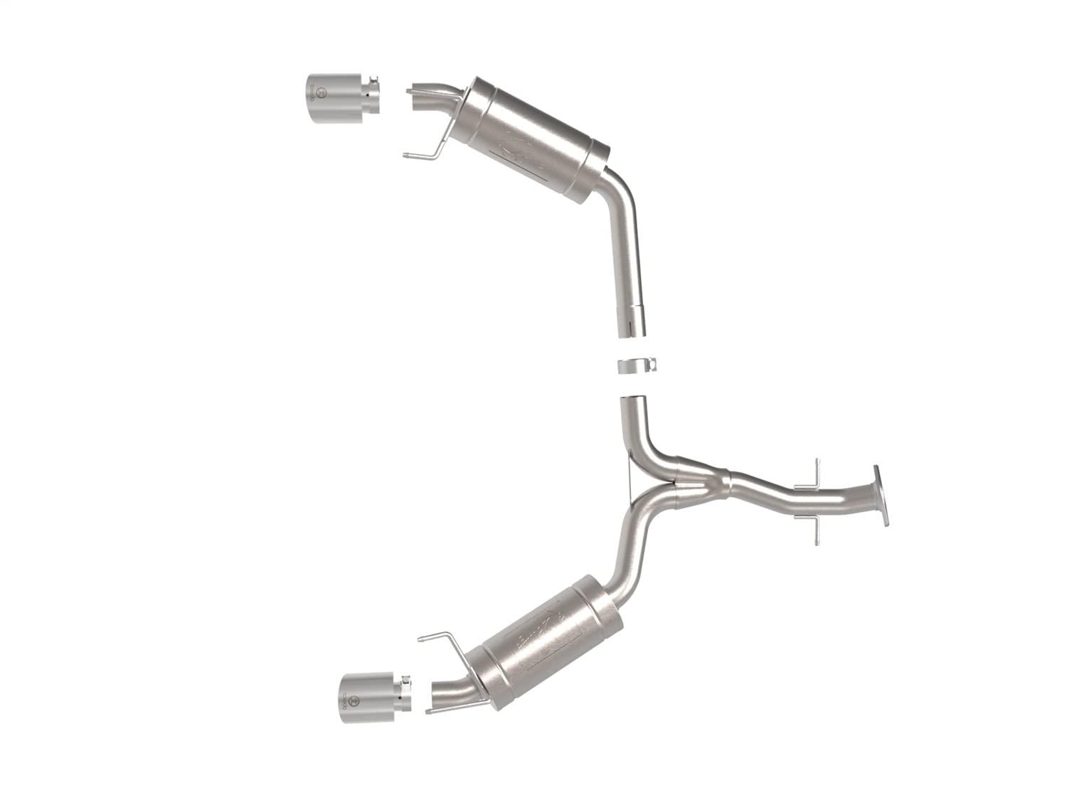 49-36055-P Takeda - 304 SS Axle-Back Exhaust System With Split Rear Exit