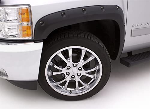 Lund Elite Series RX110S Black Rivet Style Standard Fender Flare - 4 Piece