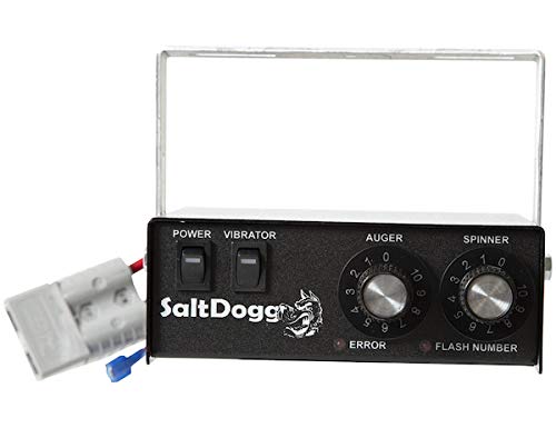 1.5 yd Buyers Products SaltDogg Electric Truck Bed Rock Salt Broadcast Spreader Auger, Max. Spread Width 30 ft, Model# PRO1500