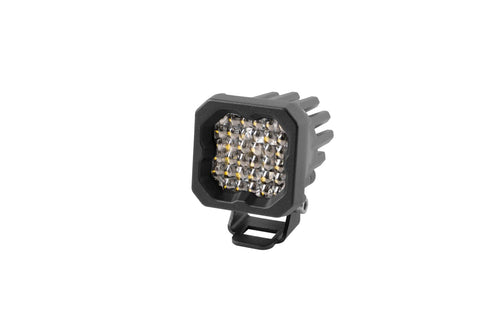 Diode Dynamics SSC1 Pro Standard White LED Pod (one), Flood w/Amber Backlight
