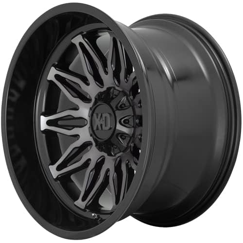 XD Wheels Gunner Xd859 Gloss Black MACHINED with Gray Tint Wheel Alloy Steel (20 x 10. inches /6 x 106 mm, -18 mm Offset)
