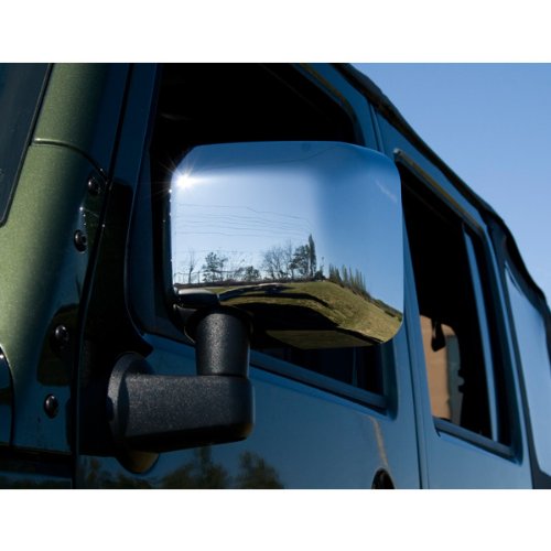 Rugged Ridge JK Door Mirror Covers for Jeep Wrangler | Chrome | 13311.01 | Fits 2007-2018 Jeep Wrangler