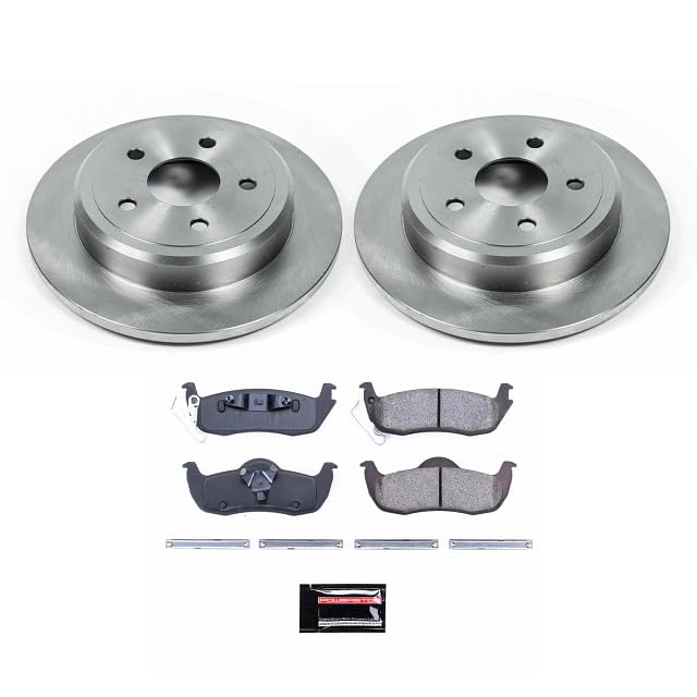 Brake Kit Power Stop For Jeep Commander 2006-2010, Jeep Grand Cherokee 2005-2010 [Model Specific] Autospecialty Rear Replacement Brake Kit-OE Brake Rotors & Ceramic Brake Pads KOE2221