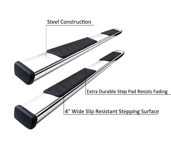 Summit Black Horse SU-TO0279SS Stainless Running Board, 1 Pack