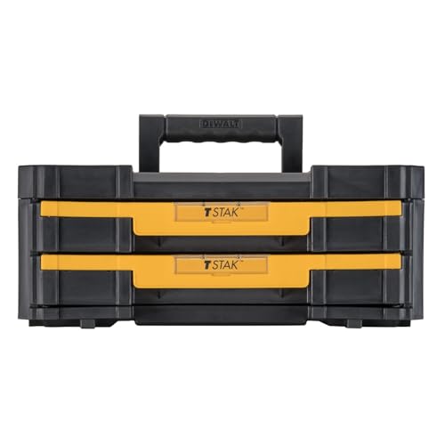 TSTAK DEWALT Tool Storage Organizer with Double Drawers, Holds Up to 16.5 lbs. (DWST17804)