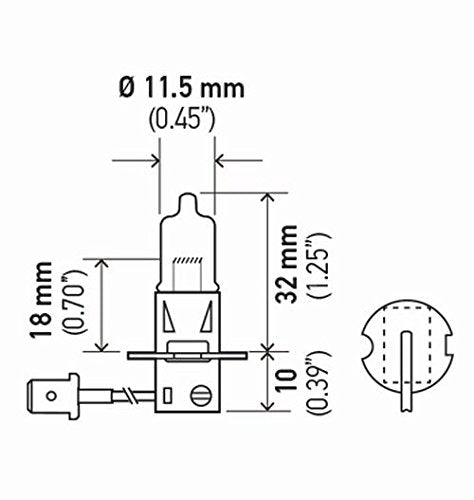 HELLA 12V H3 100W High Wattage Bulb