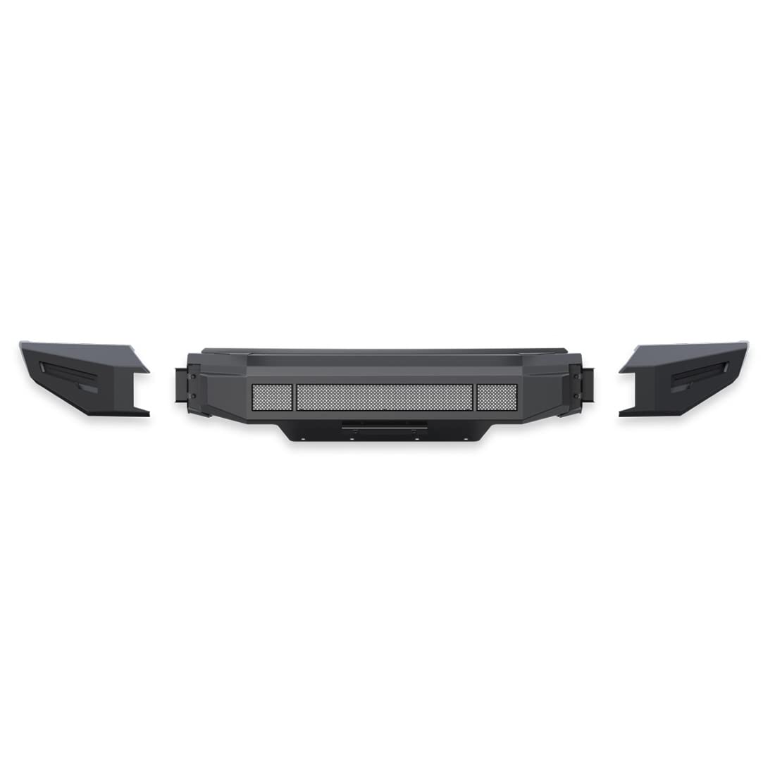 Armour II Heavy Duty Black Horse Modular Front Bumper Modular Matte Black Compatible with 2013-2018 Ram 1500|2019-2022 Ram 1500 Classic-AFB-RA14-BU