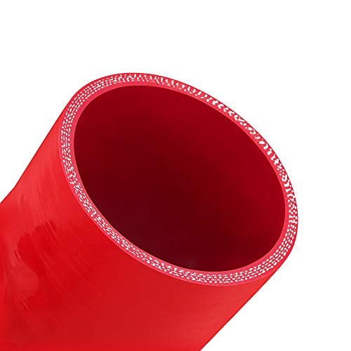 Mishimoto 3.0" Silicone Coupler, w/ 1/8" NPT Bung, Red