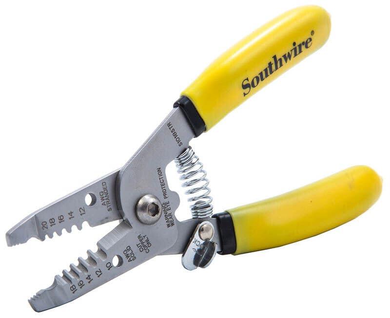 Southwire - Tools & Equipment S1018STR 58278140 Wire Stripping Tool; Wire Stripper and Wire Cutter for 10-18 AWG Solid Wire and 12-20 AWG Stranded Wire