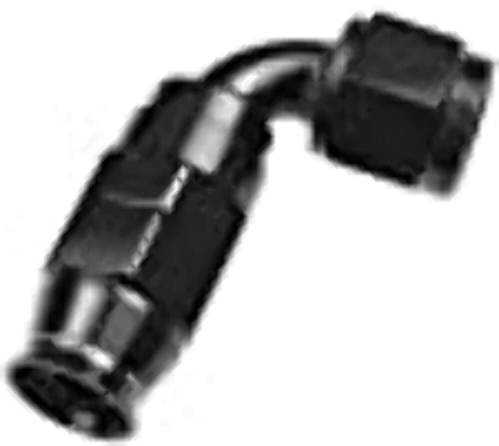Performance Redhorse 1290-08-2 PTFE reusable Hose End (Black), 1 Pack