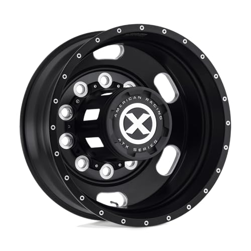 ATX AO402 S-BLK INDY Mill Wheel with Aluminum (24.5 x 8.25 inches /10 x 285 mm, -168 mm Offset)