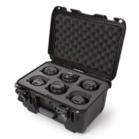 Waterproof Nanuk 918 Hard Case with Custom Foam Insert for 6 Lenses - Black