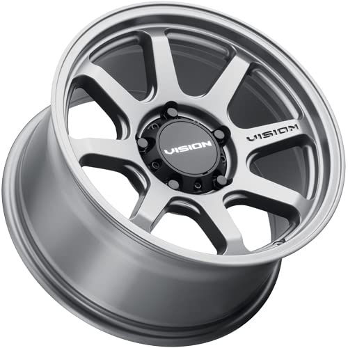 351 Vision FLOW Custom Wheel - 17x9, 0 Offset, 8x170 Bolt Pattern, 125.2mm Hub - Satin Gray Rim
