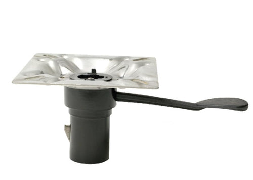 238 Series Attwood Seat Mount - Plated Steel, Forward Handle, 3° Tilt