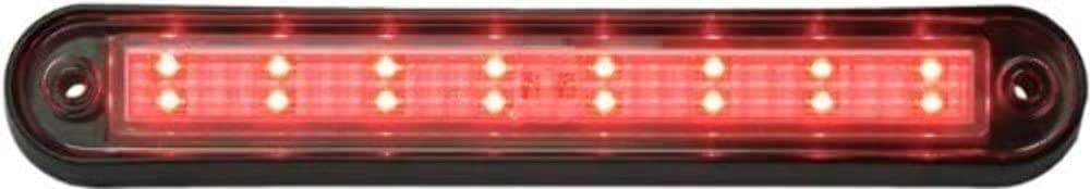 Peterson M388R Led Clearance/Marker, P2, Oblong, Clear Lens W/Black Bracket 6.36"X1.05" Mv