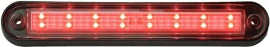 Peterson M388R Led Clearance/Marker, P2, Oblong, Clear Lens W/Black Bracket 6.36"X1.05" Mv